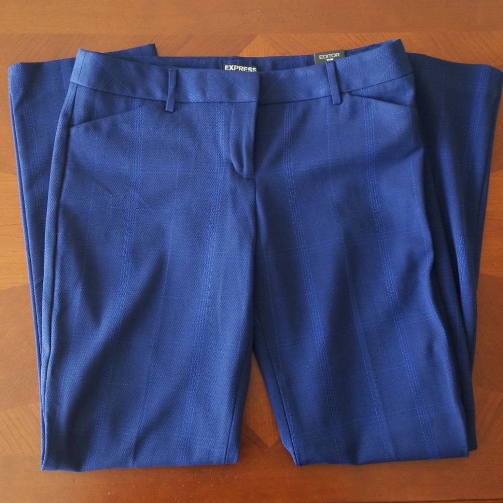 Slim Ankle Window Pane Pant
